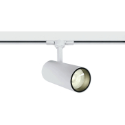ONE Light COB Cylinder - spot sur rail avec COB LED - système de rail triphasé - Ø 7,5 x 18 cm - 20W LED inclus - blanc - couleur de lumière blanche