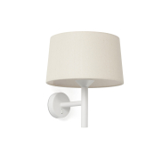 Faro Windsor - applique murale - Ø 29 x 39,2 x 26,5 cm - blanc mat et lino