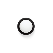 Faro May - plafonnier - Ø 12 x 8 cm - 4W LED inclus - IP44 - noir