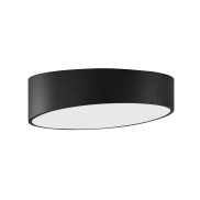Nova Luce Maggio - plafonnier - Ø 40 x 12 cm - 30W LED inclus - noir sable et blanc mat