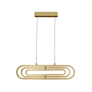 Nova Luce Arte - lampe suspendue - 64 x 44 x 120 cm - 50W LED dimmable inclus - or