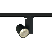 ONE Light COB Track Spot - spot sur rail - système de rail triphasé - Ø 8 x 14 cm - 15W LED inclus - noir - couleur de lumière blanc chaud