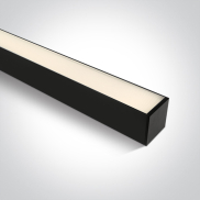 ONE Light LED Linear Profiles - plafonnier/ suspensions - 120 x 7,5 x 7,5 cm - intensité lumineuse réglable 20W/30W/40W LED inclus - noir - couleur de lumière réglable