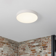 Nova Luce Hadon - plafonnier - Ø 50 x 7 cm - blanc sablé
