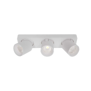 Artdelight Laguna - spot en saillie 3L - 32 x 8,2 x 9,5 cm - 3 x 6W LED dimmable inclus - blanc