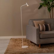 Lucide Stirling - lampadaire rechargeable - 28 x 20 x 137,5 cm - 3 step dimmer - 3W dimmable LED inclus - blanc