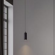 Nova Luce Holm - lampe suspendue - Ø 13 x 300 cm - 12W dimmable LED inclus - noir