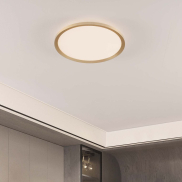 Nova Luce Aoton - plafonnier - Ø 40 x 5 cm - 35W dimmable LED inclus - or brossé
