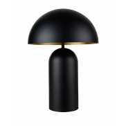 Artdelight Best - lampe à poser - Ø 35 x 50 cm - noir/doré