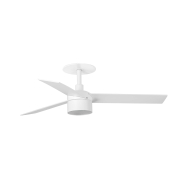 Faro Rudder Tek 3 S - ventilateur de plafond avec lumière et rosace encastrée - Ø 106 cm - blanc mat - 4000K