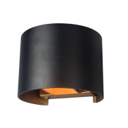Artdelight Gyro - applique murale - 9,7 x 13 x 11,2 cm - noir avec or