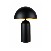 Artdelight Best - lampe à poser - Ø 25 x 34,5 cm - noir/doré