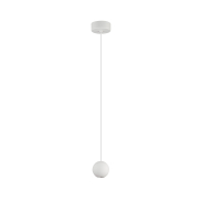 Nova Luce Nocci - lampe suspendue - Ø 5 x 158 cm - 4,5W LED inclus - blanc