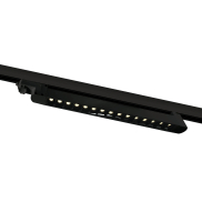 ONE Light Rail linéaire LED orientable - spot sur rail - système de rail triphasé - 48 x 3,3 x 4,5 cm - 15 x 1W LED inclus - noir