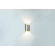 Artdelight Diaz Small - applique murale - 4 x 10 x 15 cm - 2 x 3W LED inclus - IP54 - champagne