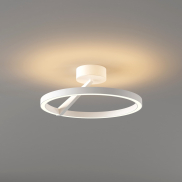 Artdelight Oregon - plafonnier - Ø 33 x 14,1 cm - 2 x 15W led dimmable inclus - blanc