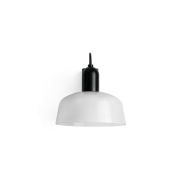 Faro Tatawin - applique - 18,4 x 14 x 15,5 cm - noir/verre laiteux