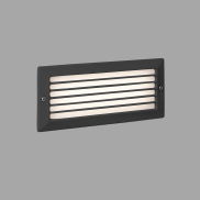 Faro Stripe III - applique encastrée - 23,3 x 7,7 x 10 cm - 5W LED inclus - IP54 - gris foncé