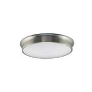 Artdelight Runner - plafonnier de salle de bain - Ø 28 cm - 12W LED inclus - IP44 - aluminium