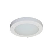 Artdelight Yuca - plafonnier de salle de bain - Ø 18 x 5 cm - 10W LED inclus - IP44 - blanc