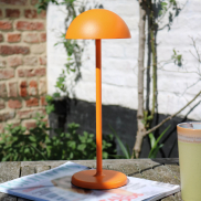 Lucide Joy - lampe de table rechargeable - Ø 12 x 32 cm - 1,5W dimmable LED inclus - IP54 - orange