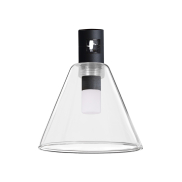Nova Luce Cocktail - point lumineux système de rail magnétique - 12 x 14 cm - 5W LED inclus - noir