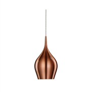 Searchlight Vibrant - lampe suspendue - Ø 12 x 142 cm - métal rose