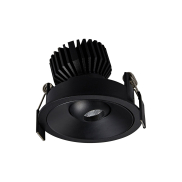 VK Lighting Chonefto - spot encastré - Ø 84 mm, 75 mm encastré - 7W LED inclus - noir