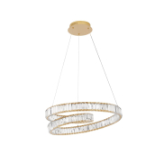 Nova Luce Conceto - suspension - Ø 60 x 120 cm - 50W LED dimmable inclus - or