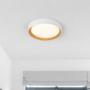 Nova Luce Stake - plafonnier - Ø 45 x 8 cm - 40W LED dimmable inclus - blanc sable