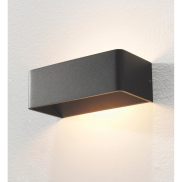 Artdelight Mainz - applique murale - 20 x 10 x 7 cm - 2 x 3W LED dimmable inclus - noir