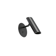Faro Leo - applique murale avec interrupteur - Ø 10 x 16 cm - 3,5W LED inclus - noir mat
