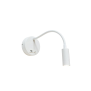Artdelight Flex-USB - applique murale avec interrupteur et port USB - Ø 11 x 34 cm - 3W LED inclus - blanc