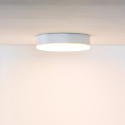 Lucide Ceres-LED - plafonnier de salle de bains - Ø 21,5 x 5 cm - 30W LED dimmable inclus - IP44 - blanc