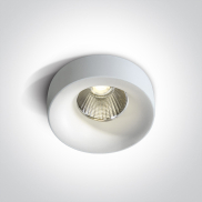 ONE Light Floating Ring Range - spot encastré - Ø 85 mm, 68mm encastré - 12W LED inclus - IP65 - blanc