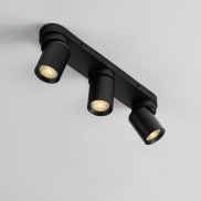 Nova Luce Amecy - spot en saillie 3L - 39 x 12,5 x 6,5 cm - noir sablé
