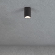 Nova Luce Lumina - plafonnier extérieur - Ø 8 x 10 cm - 9W LED inclus - IP65 - anthracite foncé