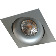 Artdelight Alice - spot encastrable - 90 x 90 mm, 80 x 80 mm encastrable - gris