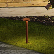 Nova Luce Mood - lampe de jardin - Ø 11 x 40 cm - 5W LED inclus - IP65 - corten