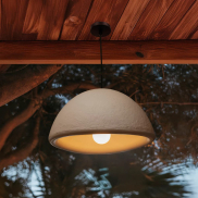 New Garden Luna 40 - lampe suspendue - Ø 38,6 x 22 cm - IP44 - beige