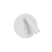 Nova Luce Penor - applique murale avec interrupteur - Ø 14 x 5,7 cm - 9W LED inclus - blanc sable
