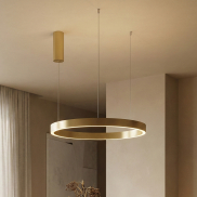 Nova Luce Elowen - lampe suspendue - Ø 60 x 150 cm - 60W dimmable LED inclus - gold