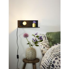 Lucide Sebo - lampe murale avec interrupteur - 37 x 13 x 13 cm - noir