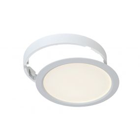 Lucide Tendo-led - plafonnier/spot encastrable - Ø 22 cm - 18W LED incl. - blanc