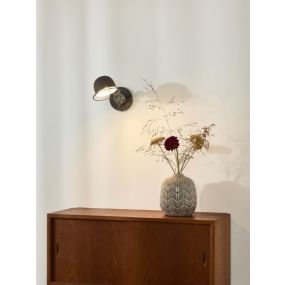 Lucide Honore - lampe murale avec interrupteur - 10 x 30 cm - rouille marron