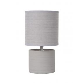 Lucide Greasby - lampe de table - 26cm - gris