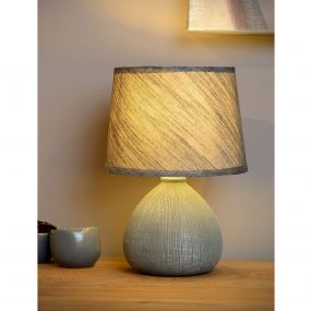 Lucide Ramzi - lampe de table - 26 cm - gris