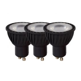 spot LED à intensité variable (lot de 3) - GU10 - 5W - 3000K - noir