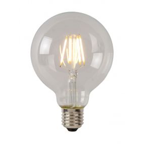 ampoule à filament LED à intensité variable - Ø 9,5 cm - E27 - 5W - 2700K - transparent