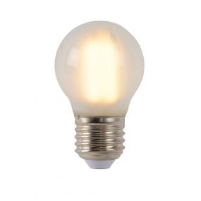 ampoule à filament LED à intensité variable - 7,4 cm - E27 - 4W - 2700K - albâtre